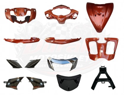 Tvs Jupiter 125 cc Kaporta Seti Turuncu 13 Parça Plastik Aksam