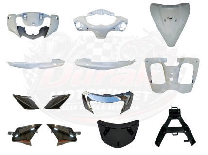 Tvs Jupiter 125 cc Kaporta Seti Beyaz 13 Parça Plastik Aksamı