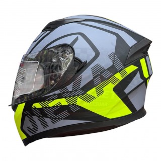 JIEKAİ TAM KAPALI FULL FACE KASK MAT SİYAH GRİ YEŞİL
