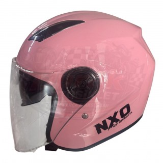 NXO ÇENESİZ KASK GÜNEŞ VİZÖRLÜ PEMBE