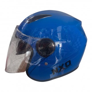 NXO ÇENESİZ KASK GÜNEŞ VİZÖRLÜ MAVİ