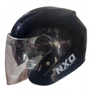 NXO ÇENESİZ KASK GÜNEŞ VİZÖRLÜ SİYAH
